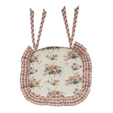 Roselynn Cottage Floral Ruffled Chair Pad-Lange General Store