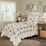 Roselynn Cottage Floral Scalloped Quilt-Lange General Store