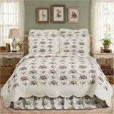 Roselynn Cottage Floral Scalloped Quilt-Lange General Store