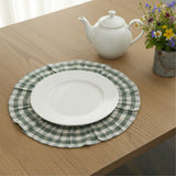Roselynn Cottage Green Gingham Placemats Set of 6-Lange General Store