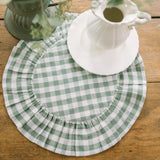 Roselynn Cottage Green Gingham Placemats Set of 6-Lange General Store