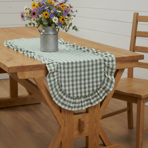 Roselynn Cottage Green Table Runner-Lange General Store