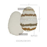 Ruffled Egg Pillow-Lange General Store