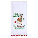 Run Run Reindeer Dishtowel