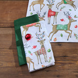 Run Run Reindeer Cotton Cloth Napkins Set of 4