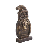 Rustic Cheer Dark Wooden Santa-Lange General Store