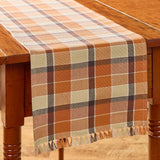 Rustic Fall Porch Plaid Table Runners