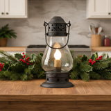 Rustic Onion Lamp - Black-Lange General Store