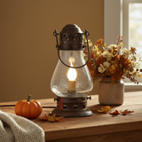 Rustic Onion Lamp with Fall florals