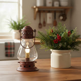 Rustic Onion Lamp - Red-Lange General Store