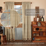 Rustic Star Panel Curtains-Lange General Store