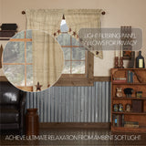 Rustic Star Prairie Swag Curtains