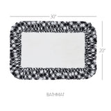 Sable Ann Buffalo Check Bath Mat