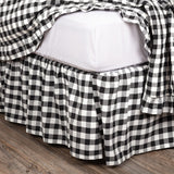 Annie Black Buffalo Check Bed Skirt-Lange General Store