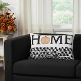 Sable Ann Buffalo Check Home Pumpkin Ruffle Pillow-Lange General Store