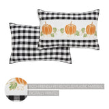 Sable Ann Buffalo Check Pumpkin Patch Pillow-Lange General Store
