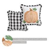Sable Ann Buffalo Check Pumpkin Pillow-Lange General Store