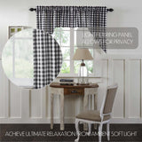 Sable Ann Buffalo Check Swag Curtains