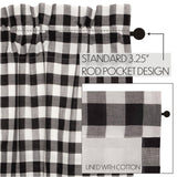 Sable Ann Buffalo Check Valance