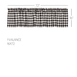 Sable Ann Buffalo Check Valance