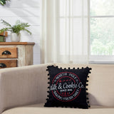 Sable Ann Check Milk And Cookies Pillow-Lange General Store