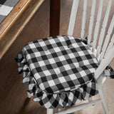 Sable Ann Check Ruffled Chair Pad-Lange General Store