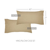 Sage Winds Green & Khaki Stripe Pillow Cases-Lange General Store