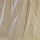Sage Winds Green Ticking Stripe Bed Skirt