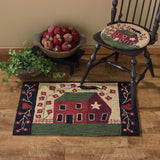 Red House Hooked Rug - Lange General Store
