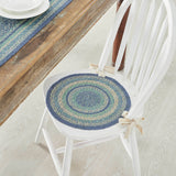 Sea Glass Braided Chair Pad-Lange General Store