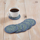 Sea Glass Braided Coasters-Lange General Store