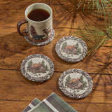 Secluded Cabin Braided Coaster Set-Lange General Store