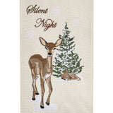 Silent Night Deer Dishtowel-Lange General Store