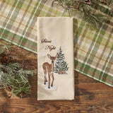 Silent Night Deer Dishtowel-Lange General Store