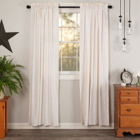 Simple Life Flax Antique White Panel Curtains-Lange General Store