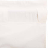 Simple Life Flax Antique White Ruffled Short Panel Curtains-Lange General Store