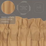 Simmington Khaki Ruffled Valance