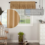 Simmington Khaki Ruffled Valance