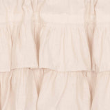 Simple Life Flax Natural Ruffled Short Panel Curtains-Lange General Store