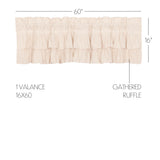Simmington Natural Ruffled Valance