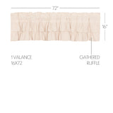Simmington Natural Ruffled Valance