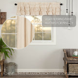 Simmington Natural Ruffled Valance