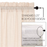 Simmington Natural Ruffled Valance