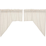 Simple Life Flax Natural Swag Curtains-Lange General Store