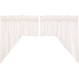 Simple Life Flax Antique White Swag Curtains-Lange General Store