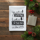 Snarkasms Camping & Drinking Flour Sack Towel-Lange General Store