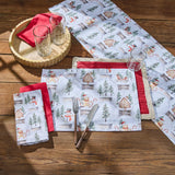 Snow Globe Wonders Cotton Cloth Napkins Set of 4
