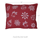 Snow Ornaments Pillow-Lange General Store