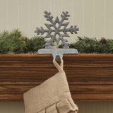 Snowflake Stocking Hanger - Galvanized-Lange General Store