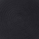 Solid Black Braided Placemats-Lange General Store